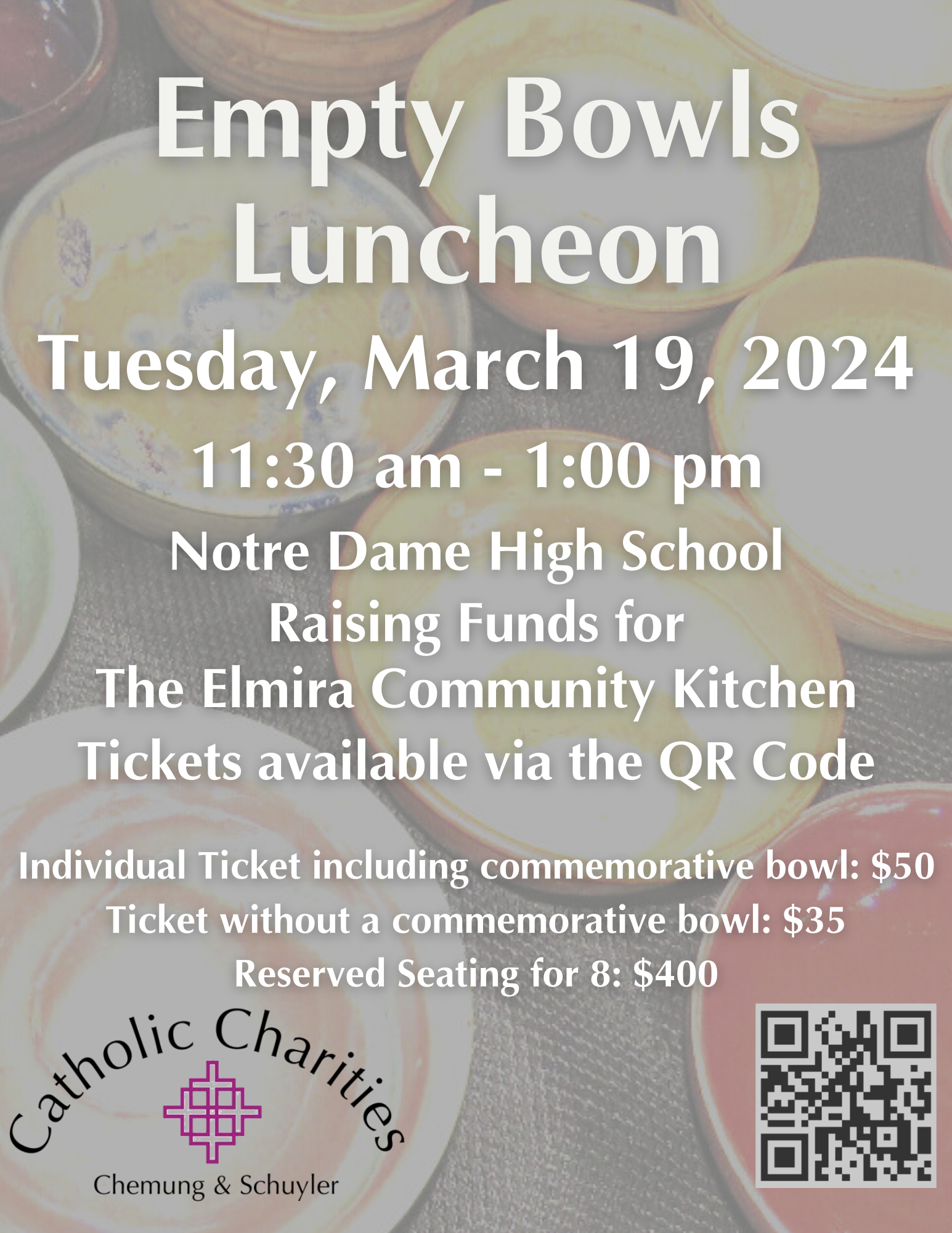 Empty Bowls Luncheon 2024 Flyer for web