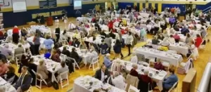 Empty Bowls Guests in Notre Dame Gym